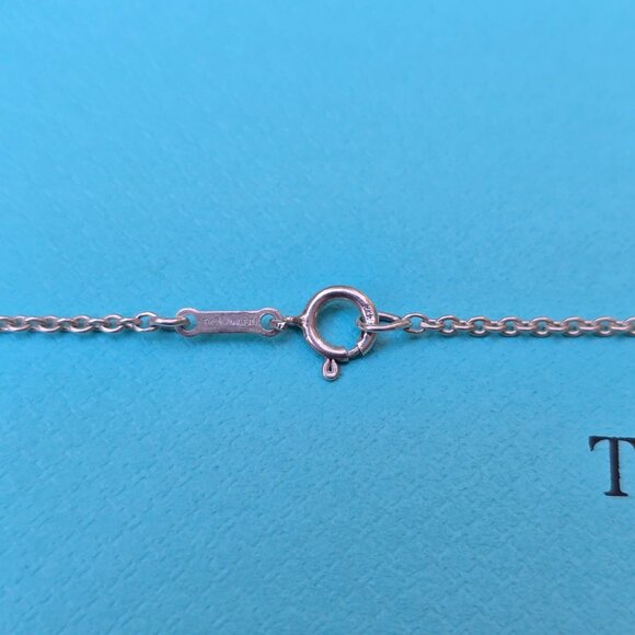 Tiffany & Co Elsa Peretti Infinity Cross 30mm Pendant on 27" Chain - Picture 2 of 6